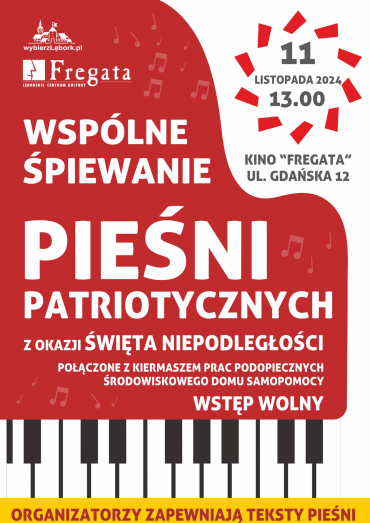 Wspólne Śpiewanie Pieśni Patriotycznych w Kinie “Fregata”