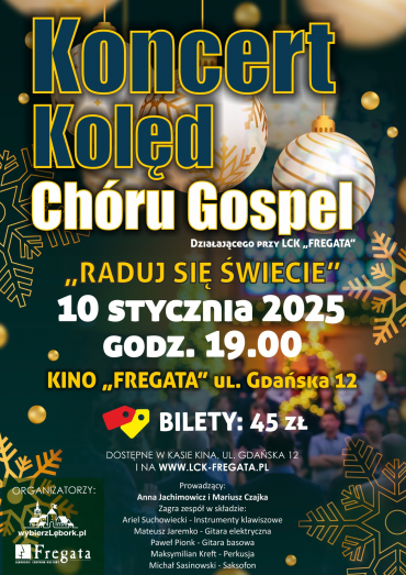 Kolędowy koncert Chóru Gospel w  Kinie „Fregata”